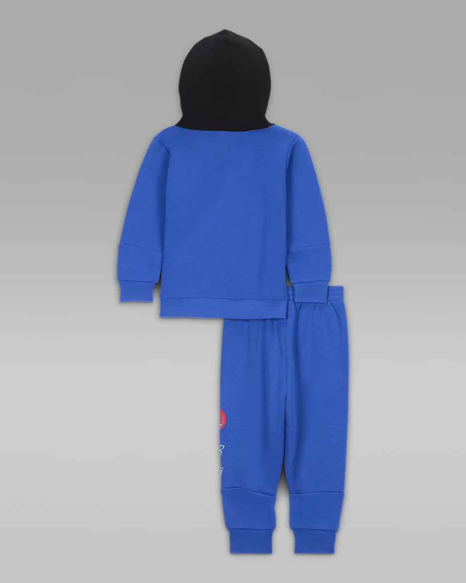 Jordan MJ Moto Baby 12 24M 2 Piece Fleece Pullover Hoodie Set. Nike